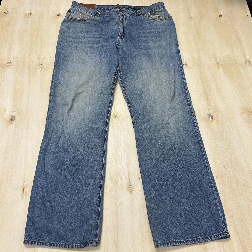 Y2K Timberland Jeans Mens 36x32 Medium Wash Blue Denim Relaxed Straight Casual